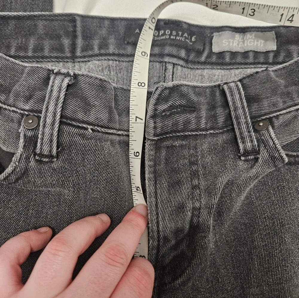 Mens Aeropostale Slim Straight Black Jeans!